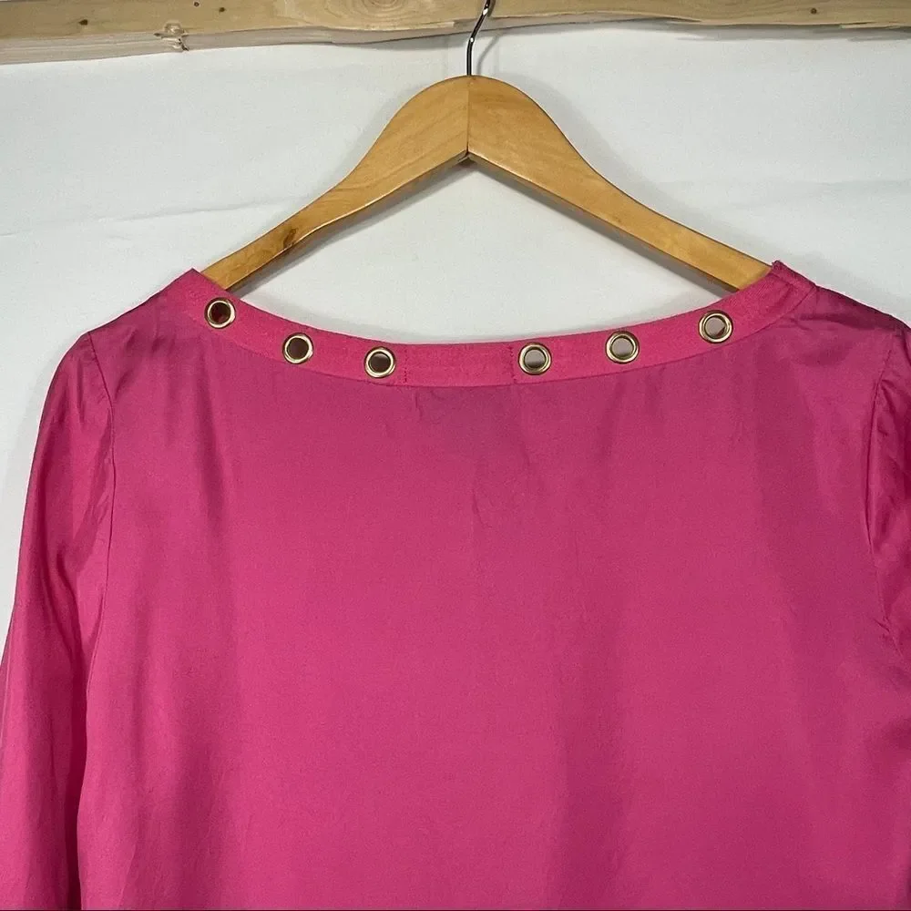 Dana Bushman Pink and Gold 3/4 Sleeve Tunic